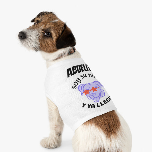 Abuelita Soy Su Nieto Dog T-Shirt