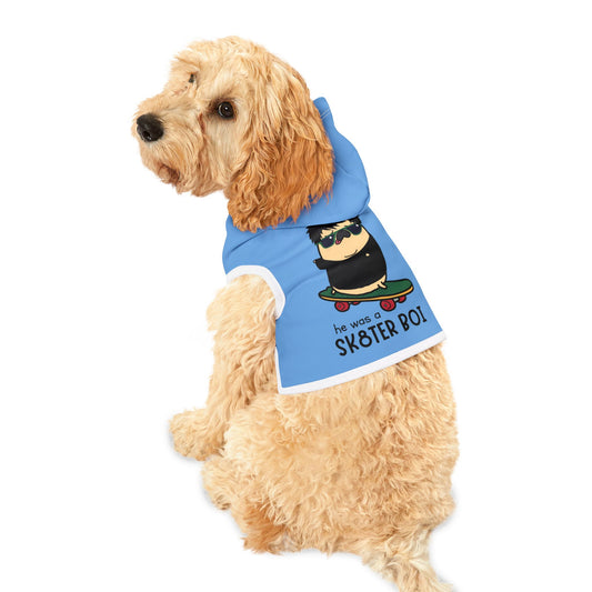 Trendy Pet Hoodie - 'He Was a Sk8ter Boi' Dog Sweater for Cool Pets