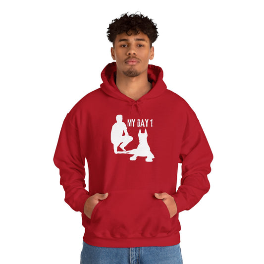 My Day 1 Dog Lover Hoodie - Unisex Heavy Blend™ Sweatshirt for Pet Owners
