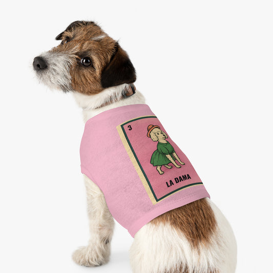 La Dama Loteria Card Dog T-Shirt