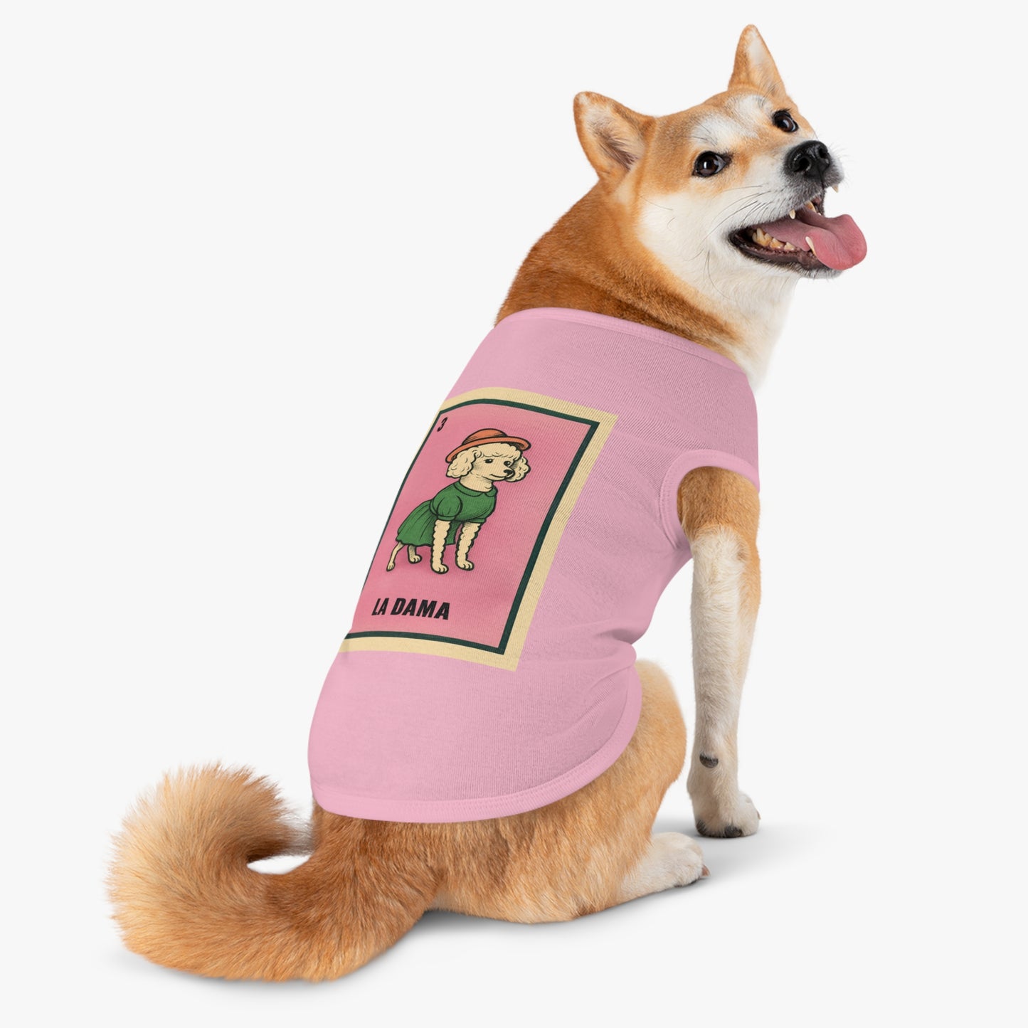 La Dama Loteria Card Dog T-Shirt