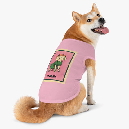 La Dama Loteria Card Dog T-Shirt