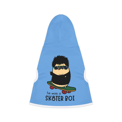 Trendy Pet Hoodie - 'He Was a Sk8ter Boi' Dog Sweater for Cool Pets