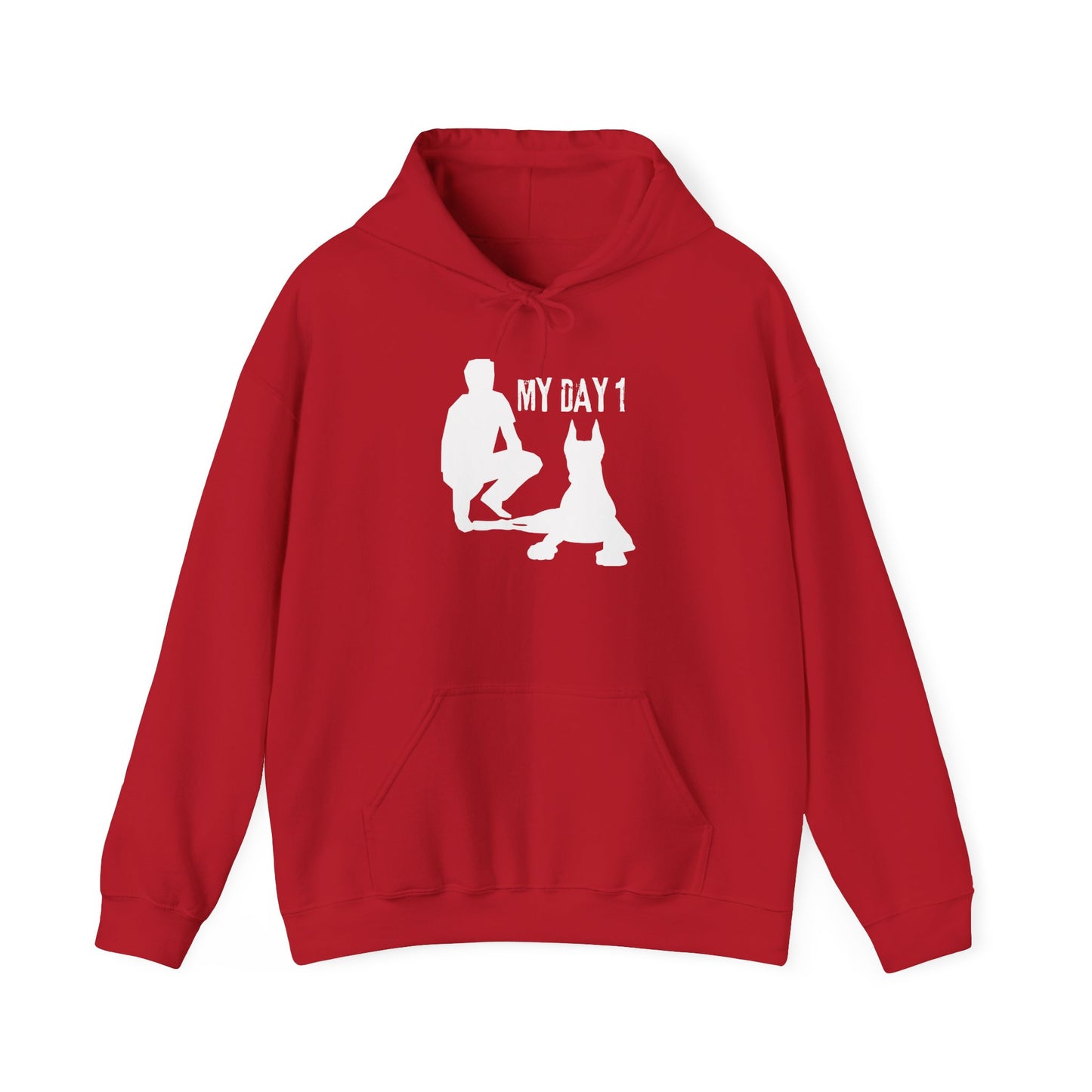My Day 1 Dog Lover Hoodie - Unisex Heavy Blend™ Sweatshirt for Pet Owners